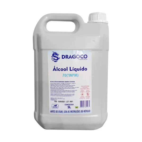 Álcool Líquido Dragoco 70° 5L